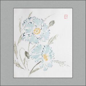 Голубые маки